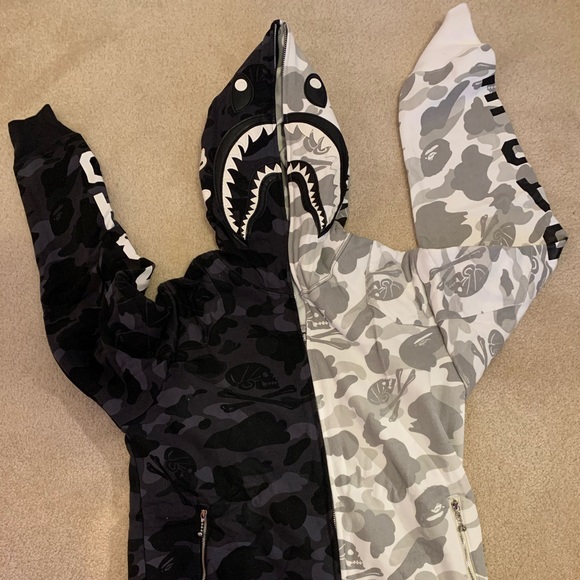 Bape Other - Bape X Neighborhood Shark Zip Up Hoodie Size Large